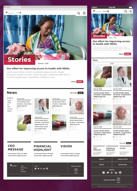 Astellas Global Web Site